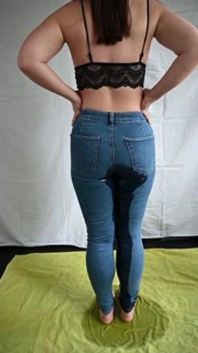 First Time Wetting Jeans