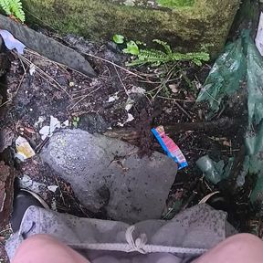 Masturbating at abandoned house