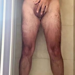 Masturbating in the shower