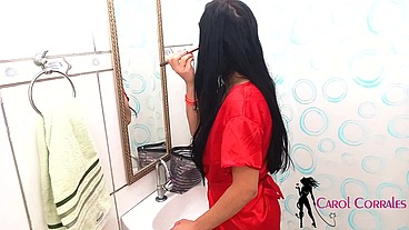 Minha Maquiagem Acabou Com Ele Fodendo Meu Cuzinho Bem Gostoso No Pelo