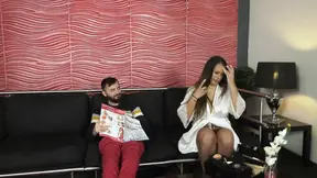 German family pleasuring - girl sucks big breast present