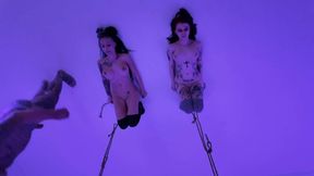 Rough Tickle Session for Two Pretty Girls - Top View