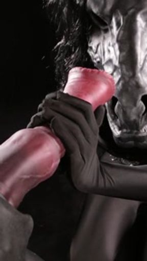Furry ponyplay horse girl masturbating huge horsecock