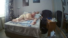 I Saw My Mother-in-law Masturbating and Helped Her Cum by Fucking Her in Her Mouth and Pussy and Cumming on Her