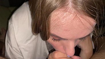 This cock goes so deep down her throat