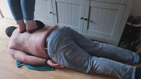 Trampling and ballbusting in slides