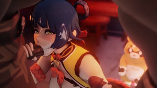 Xiangling Toon Compilation Genshin Influence Hilichurl Anime porn Porno