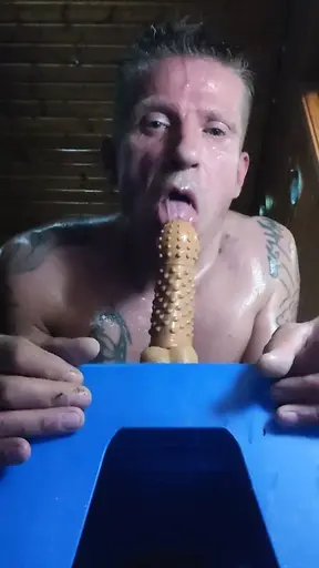 My firstime anal dildo riding