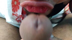 Stepmom Helps Stepson to Cum by Sucking Dick