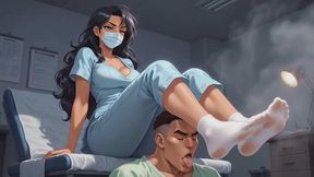 Foot Fetish Fantasies #10B: Nurse's Confessional Foot Domination Ritual (Animated)