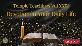 Temple Teachings Vol XXIV: Devotion in Your Daily Life Audio Only