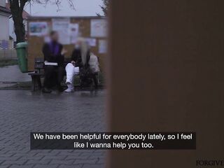 Small golden-haired nurse with flawless little pink cunt has LEG SHAKING CLIMAX - Forgive Me Father