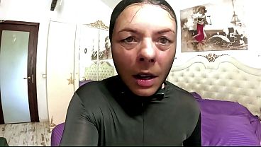 Pantyhose Encasement. Faceless Nylon Suit Tease, Finger Sucking and Intense Orgasm prev