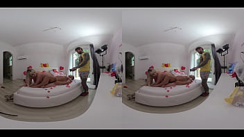 Lana Wolf&#039_s Surprise Threesome, Boyfriend and Friend Fuck Her Raw!