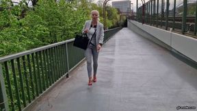 My shoe falls from the bridge into the Rhine HD mp4 1920x1080