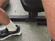 I FUCKED MYSELF with a Bottle of Wine I found in the GYM ** HUGE CUMSHOT **