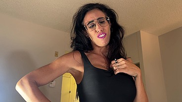 Candice Cum fucks her stepson