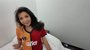 turkish stepsister football fan loves to fuck in jersey of galatasaray