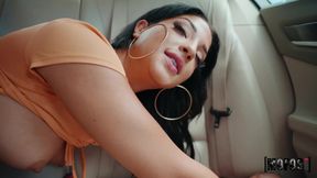 Latina's Booty Sparks Wild Passion in Backseat Heat