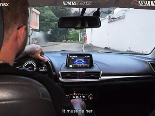 Aged Colombian Blonde Monique Fuentes Fucks Her Driver in the Car - Brian Evansx
