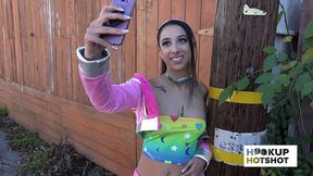 kiarra kai arrives in a sexy outfit ready for hard pounding!