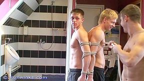 Slavic Twinks Trio in Bondage