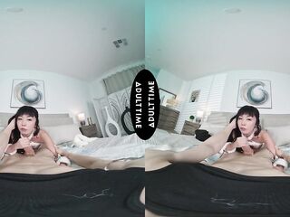 UP CLOSE VR - Petite Marica Hase Lets Parker Ambrose Play With Her Clit Then Tries To Take His BWC
