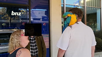 NZ trashy MILF exposes herself while shopping in a supermarket