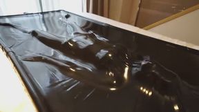 Perfect body in latex vacuum bed