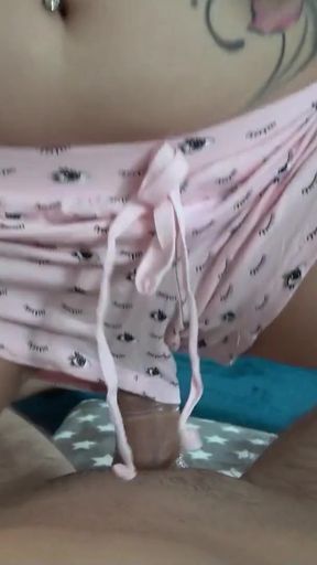 Thrilling moment from &quot;GERMAN NERD STEPSISTER SEDUCED TO POV FUCK WHEN HOME ALONE&quot;