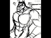 Furry Draws Lt. John Llama Naked (Timelapse)