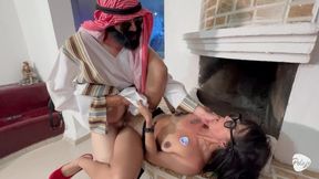 The daughter of his best friend became a prostitute and the Arab hired her to fuck her