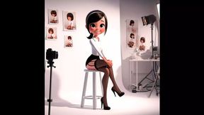 Dirty little pixwhoreshoes on flickering filmstrips slide show