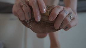 Tiny Slave Toy - Living in my nylon socks pantyhose