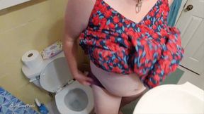 Liza tinkles, short toilet pee compilation 7