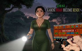 Desi Kamini Bhabi Become Rendi with Lorry Driver - MILF