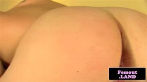 Trap amateur showing off transitioning ass