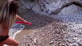 Incredible French nymphs gangbanging a cock&#x1F346; on a tropical coast