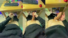 gotta bust a quick nut before my zoom class starts