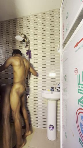 Fucked My Buddy’s Soft Ass in the Bathroom and Cum so Hard