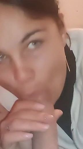 I Wake up My Stepdad in the Morning by Sucking His Cock so He Can Give Me Fresh Cum in My Mouth