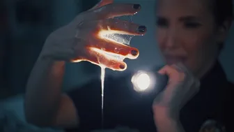 Police officers encounter parasites turning hot girls into big cock futanari