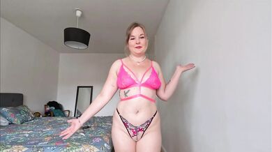 Shein panties tried on in 4K MILF tease tease
