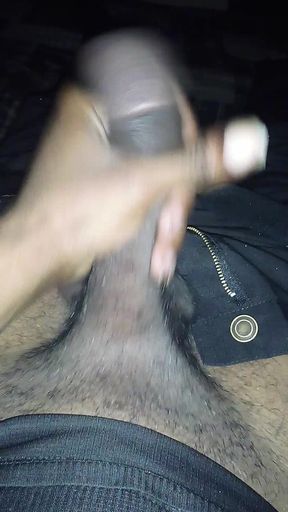 Thug Pulled His Big Black Dick Out and Started Jerking off