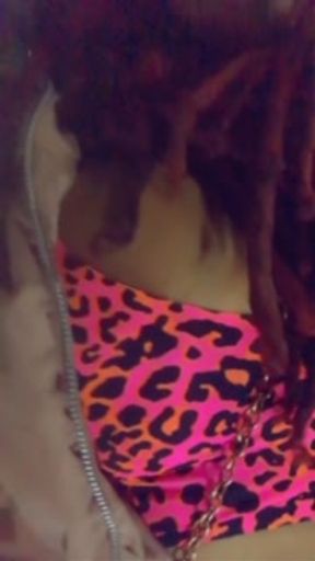 Topless Double D Public Dancing