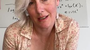 If You Cum then You&#8242;ll Be Able to Focus on Math - Big Boob School Teacher JOI Countdown
