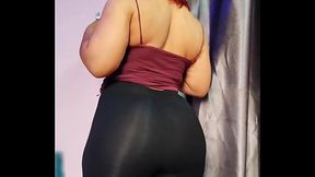 Beautiful shy curvy redbone stroking and fucking my dick. She made me cum so harrrrd.