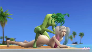 [TRAILER] HARLEY QUINN &amp_ MEDUSA having sex at the beach house