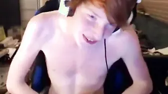 Danish Redhead Twink Solo Webcam Show with Toys