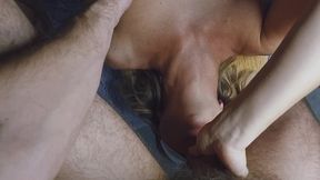 close up deepthroat from hot step sister